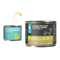 Liebesgut Biokost Junior Katze mit Lamm, Kokos und Birne