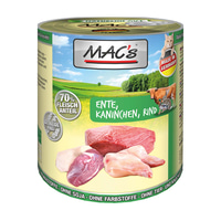 MAC's Cat Fleischmenü Ente, Kaninchen und Rind