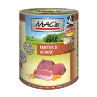MAC's Dog Rentier und Gemüse