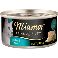 Miamor Feine Filets Naturelle Huhn und Thunfisch 80g Dose