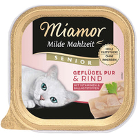 Miamor Milde Mahlzeit Senior Geflügel Pur &amp; Rind