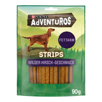 Purina AdVENTuROS Strips, Hundeleckerli fettarm mit Hirschgeschmack