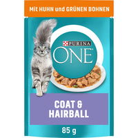 PURINA ONE COAT &amp; HAIRBALL in Sauce Huhn