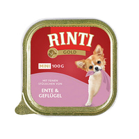 Rinti Gold Mini s jemnými kousky kachny a drůbeže