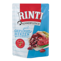 Rinti Kennerfleisch mit Geflügelherzen Pouch