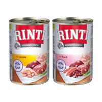 Rinti Kennerfleisch Mix mit Huhn, Kalb 24x400g