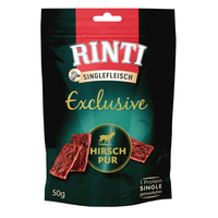 Rinti Singlefleisch Exclusive Snack Hirsch pur