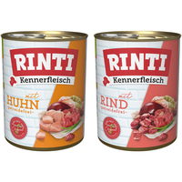 Rinti Kennerfleisch Mixpaket mit Rind und Huhn 24x800g