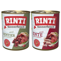 Rinti Kennerfleisch Mixpaket mit Ente und Rentier 24x800g