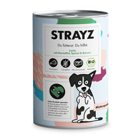 STRAYZ BIO Lachs mit Kartoffel, Spinat &amp; Beeren