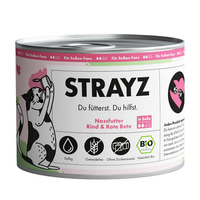 STRAYZ BIO Rind &amp; Rote Beete in Soße