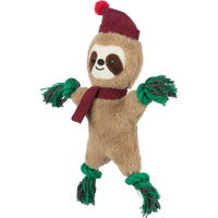 Trixie Xmas Plüsch-Faultier mit Tau, 30 cm