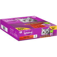 Whiskas Multipack 1+ Klassische Auswahl in Gelee 60x85g