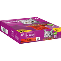 Whiskas Multipack 1+ Klassische Auswahl in Gelee 60x85g
