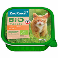 ZooRoyal Bio Pastete reich an Huhn mit Pute