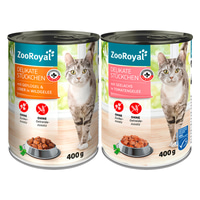 ZooRoyal Delikate Stückchen Mixpaket Geflügel &amp; Seelachs