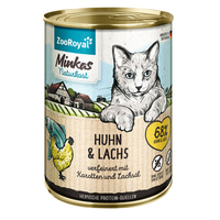 ZooRoyal Minkas Naturkost Adult Huhn &amp; Lachs verfeinert mit Karotten