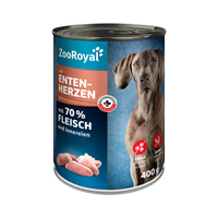 ZooRoyal Hunde-Nassfutter mit Entenherzen