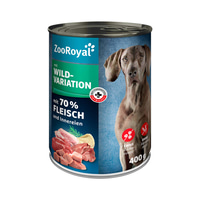 ZooRoyal Hunde-Nassfutter mit Wildvariation