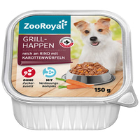 ZooRoyal Grillhappen reich an Rind mit Karottenwürfel