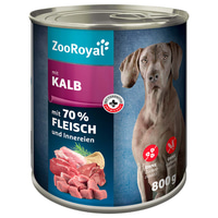 ZooRoyal Hunde-Nassfutter mit Kalb