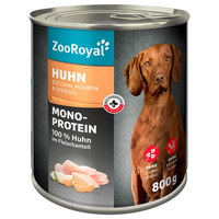 ZooRoyal Mono-Protein Huhn mit Zucchini Möhren &amp; Distelöl