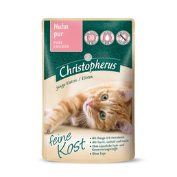 Christopherus Katze Kitten Huhn pur 12x85g