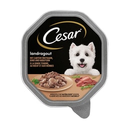 Cesar® Landragout mit zartem Truthahn, Rind und Kräutern