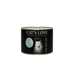 Cat's Love Nassfutter Pute Pur mit Lachsöl und Katzengamander