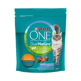 PURINA ONE Dual Nature Katzenfutter trocken Huhn mit Spirulina 750g
