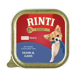 Rinti Gold Mini mit feinen Stückchen von Huhn und Gans