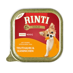 Rinti Hunde-Nassfutter Gold Mini Truthahn &amp; Kaninchen