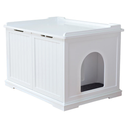Trixie Katzenhaus für Katzentoilette XL, weiß | B-Ware