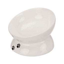 Trixie Keramiknapf Katze erhöht weiß 0,15 l