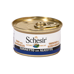 Schesir Katzenfutter in Gelee Thunfisch mit kleinen Sardellen