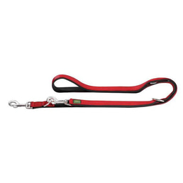 Hunter verstellbare Führleine Neopren Rot/Schwarz 25/200 | Rückläufer