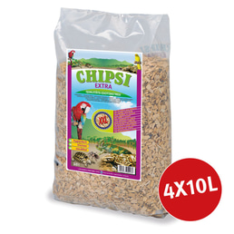 Chipsi Terrarien-Einstreu Extra XXL 4x10l