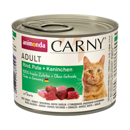 Animonda Katzen-Nassfutter Carny Adult Rind, Pute &amp; Kaninchen