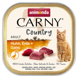 animonda Carny Adult Country Huhn, Ente + Gans 32x100g