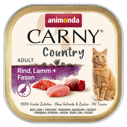 animonda Carny Adult Country Rind, Lamm + Fasan