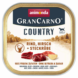 animonda GranCarno Country Rind, Hirsch + Steckrübe