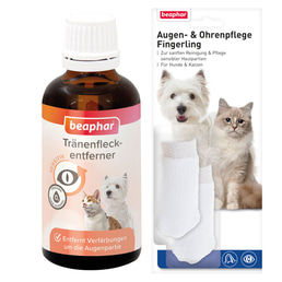 beaphar Sensitiv Tränenfleckentferner 50ml + Fingerling GRATIS