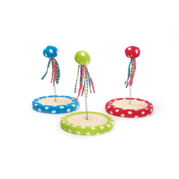 Beeztees Petti Spielball mit Feder sortiert 18,5×26 cm