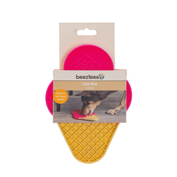 Beeztees Silikon Leckmatte Eiscreme rosa 21x15cm