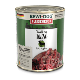 Bewi Dog Hunde-Fleischkost Reich an Wild