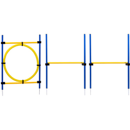 dobar 3-teiliges Agility Sprung-Set inkl. Tragetasche