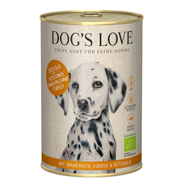 Dog's Love Bio Pute mit Amaranth, Kürbis und Petersilie