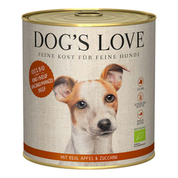 Dog's Love Bio Rind mit Reis, Apfel und Zucchini