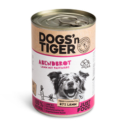 Dogs'n Tiger Abendbrot Nassfutter Lamm mit Pastinake