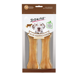 Dokas 15 cm Kauknochen mit Huhn